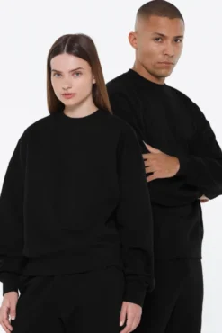 AD-AM Sweatshirt Oversized Unisex black