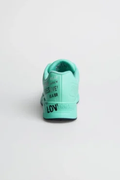 Air Cushion Sneaker mit Wording Print french mint