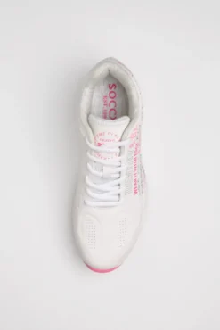 Air Cushion Sneaker mit Wording Print white