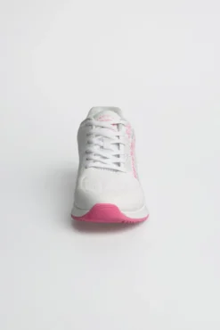 Air Cushion Sneaker mit Wording Print white