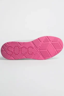 Air Cushion Sneaker mit Wording Print white