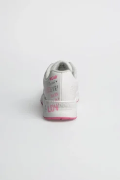 Air Cushion Sneaker mit Wording Print white