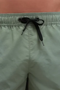 Badehose mit Logo Print green olive
