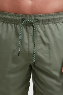Badehose mit Wasser aktiviertem Design green olive