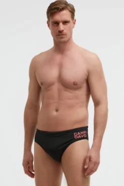 Badeslip mit Logo Print black