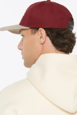 Base Cap Two-Tone bordeaux / sand