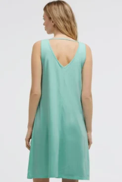 Basic Beach-Kleid mit Artwork crystal aqua