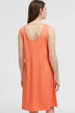 Basic Beach-Kleid mit Artwork electric orange