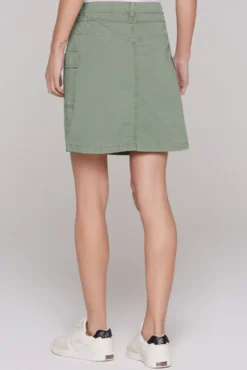Basic Cargo Rock mit Klappentaschen faded olive