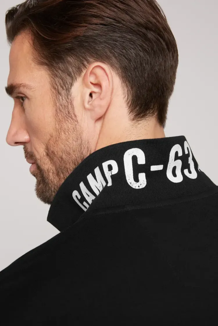 Basic Pikee-Polo mit Logo-Stickerei black