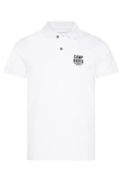 Basic Pikee-Polo mit Logo-Stickerei opticwhite
