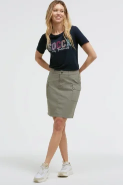 Basic Rock im Cargo-Stil faded olive