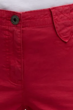 Basic Skaterhose mit Beintaschen clear red