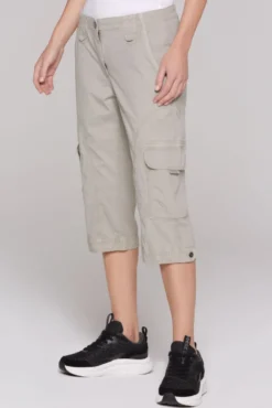 Basic Skater-Shorts mit Beintaschen pale sand | XL