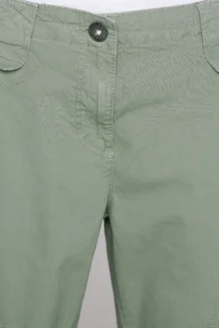 Basic Skater-Shorts mit Beintaschen faded olive
