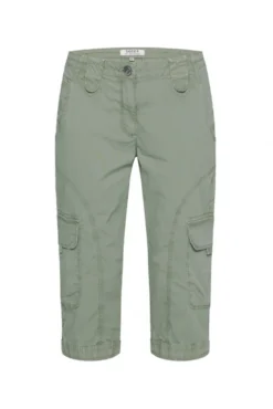 Basic Skater-Shorts mit Beintaschen faded olive