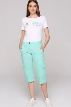 Basic Skater-Shorts mit Beintaschen aqua splash