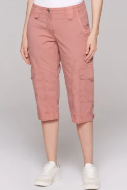 Basic Skater-Shorts mit Beintaschen beachy red