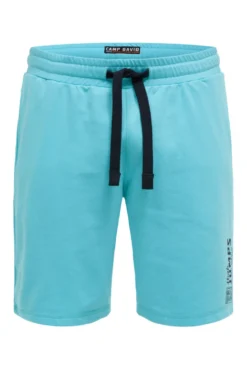 Basic Sweatshorts mit Label Print aqua