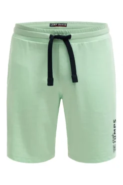 Basic Sweatshorts mit Label Print light mint