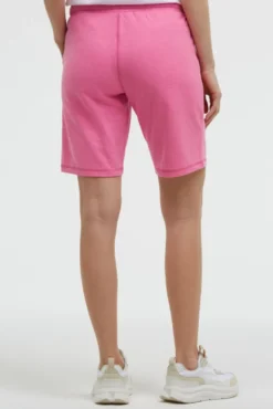 Basic Sweatshorts mit Logo Print neon magenta