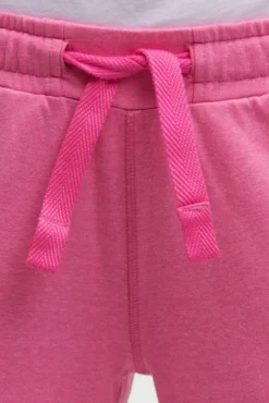 Basic Sweatshorts mit Logo Print neon magenta