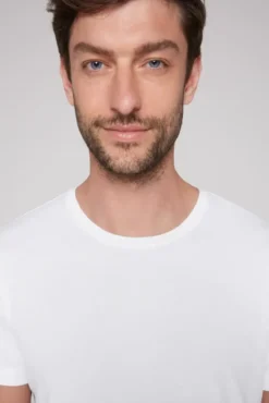 Basic T-Shirt Rundhals 2er-Pack opticwhite