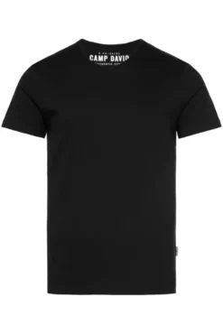 Basic T-Shirt V-Neck 2er-Pack black