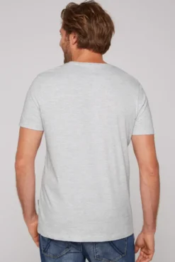Basic T-Shirt V-Neck 2er-Pack grey melange