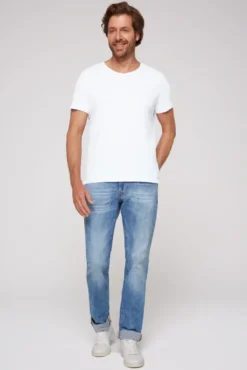 Basic T-Shirt V-Neck 2er-Pack opticwhite