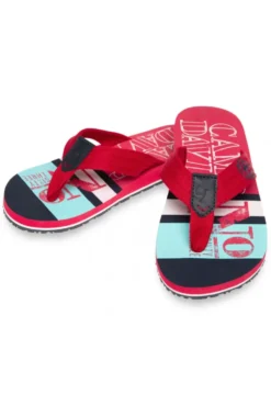 Beach Sandale mit Logo-Design nautical red