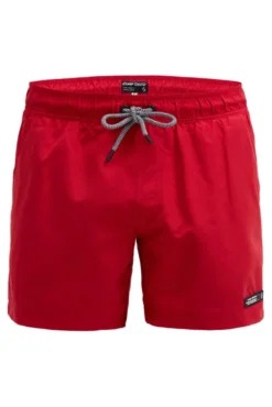 Beachshorts mit Rubber Patch flight red