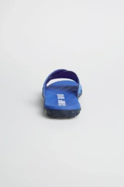 Beach Slipper mit Label Prints strong blue