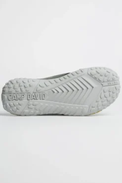 Beach Slipper mit Label Prints dusty green