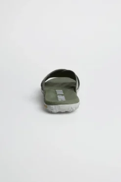 Beach Slipper mit Label Prints dusty green