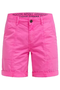 Bermudashorts mit Zip Fly neon magenta | XL