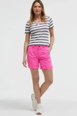 Bermudashorts mit Zip Fly neon magenta | XL