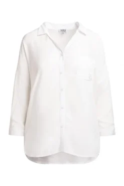 Bluse mit 3/4-Arm und Rückenprint opticwhite