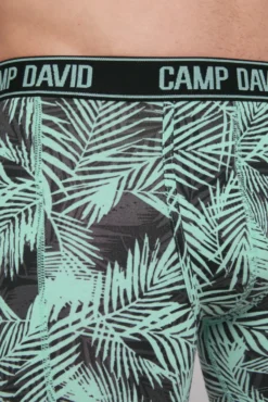 Boxershorts mit All Over Print, 2er-Pack aqua / neon lime | S