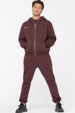 BRU-NO Hoodie Jacket Unisex cranberry juice