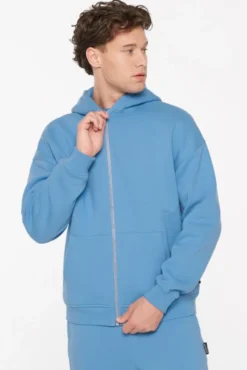 BRU-NO Hoodie Jacket Unisex electric sky