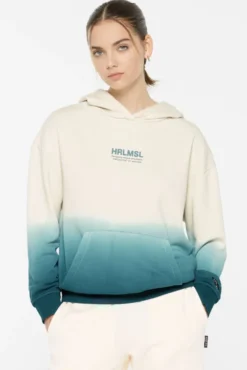 CAN-NES Hoodie Dip Dyed fog blue | S