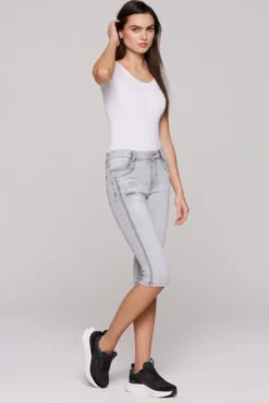 Capri Jeans CH:AR Comfort Fit light grey printed