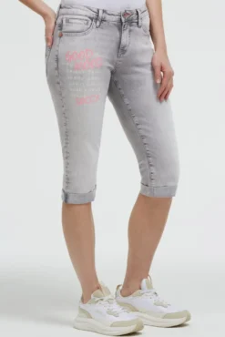 Capri Jeans RO:MY Regular Fit light grey printed jogg
