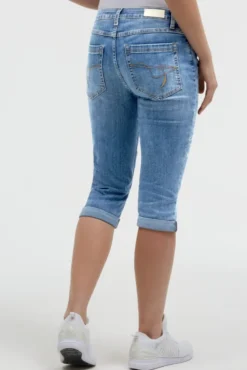 Capri Jeans RO:MY Regular Fit mid blue printed