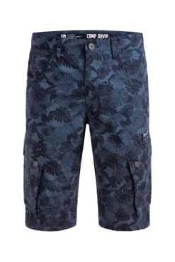 Cargo Shorts mit All Over Print harbour blue