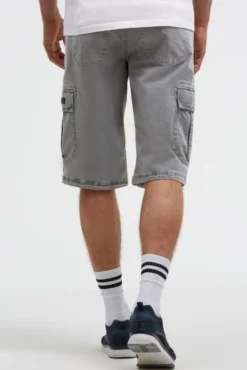 Cargo Shorts mit 3D-Logo-Stickerei grey blue | S