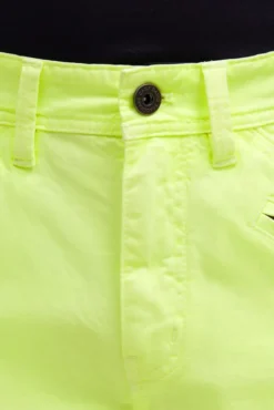 Cargo Shorts mit 3D-Logo-Stickerei neon lime