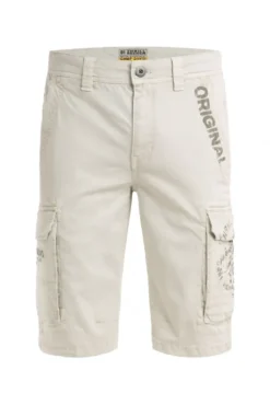 Cargo Shorts mit Prints im Used Look kitt