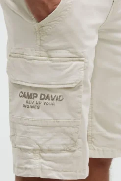 Cargo Shorts mit Prints im Used Look kitt
